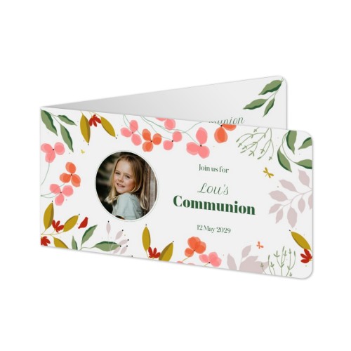 Gevouwen Kaart Panorama liggend met ronde hoeken 19,6 x 9,3 cm