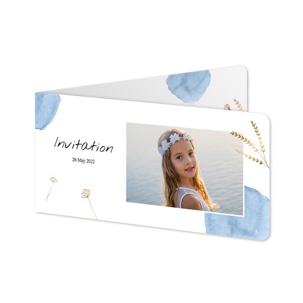 Folded Card Panoramic landscape rounded corners 19,6 x 9,3 cm Folded Card Panoramic landscape rounded corners 19,6 x 9,3 cm