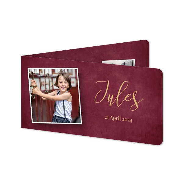 Folded Card Panoramic landscape rounded corners 19,6 x 9,3 cm Folded Card Panoramic landscape rounded corners 19,6 x 9,3 cm