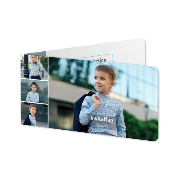 Falt-Grusskarte Pano Querformat mit abgerundeten Ecken 19,6 x 9,3 cm