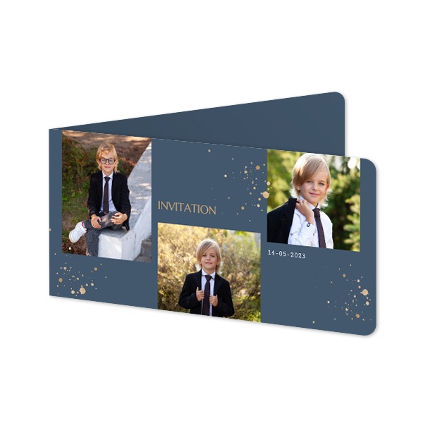 Folded Card Panoramic landscape rounded corners 19,6 x 9,3 cm Folded Card Panoramic landscape rounded corners 19,6 x 9,3 cm