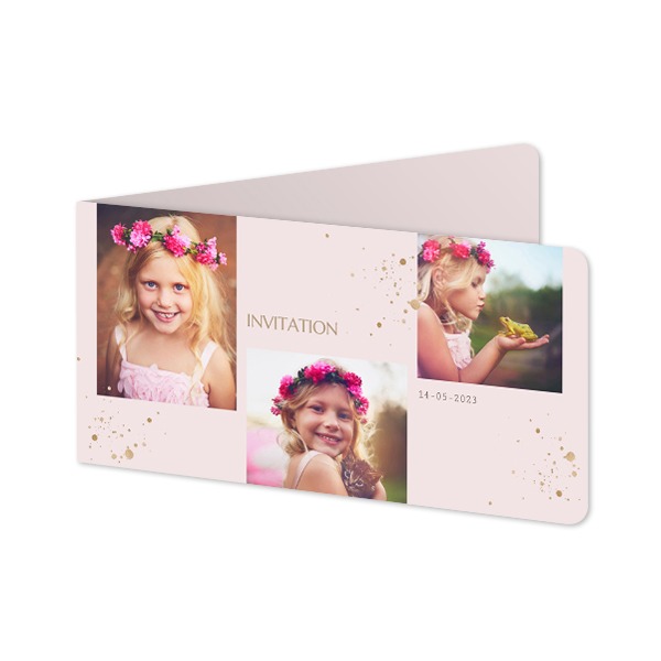 Folded Card Panoramic landscape rounded corners 19,6 x 9,3 cm