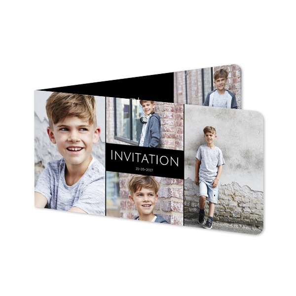 Folded Card Panoramic landscape rounded corners 19,6 x 9,3 cm Folded Card Panoramic landscape rounded corners 19,6 x 9,3 cm