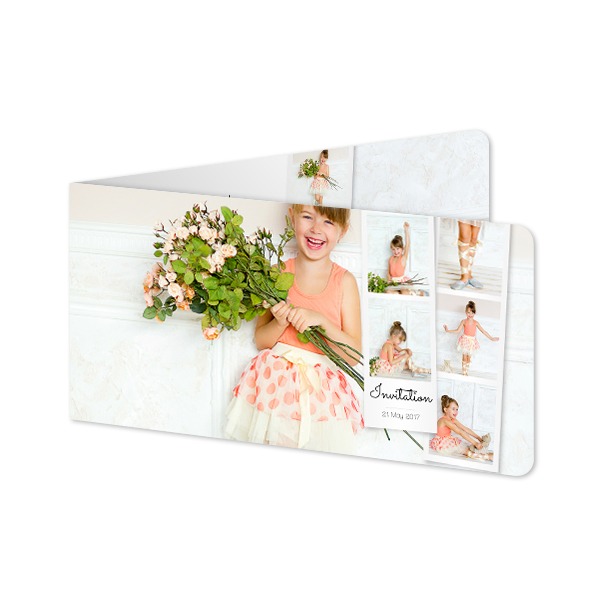 Folded Card Panoramic landscape rounded corners 19,6 x 9,3 cm Folded Card Panoramic landscape rounded corners 19,6 x 9,3 cm