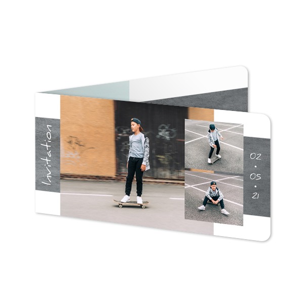 Vikta Fotokort Pano Liggande rundade hörn 19,6 x 9,3 cm