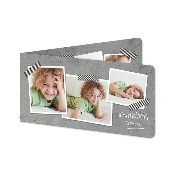 Foldede Fotokort Pano liggende runde hjørner 19,6 x 9,3 cm