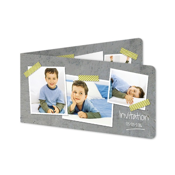 Doble Fotokort Pano liggende runde hjørner 19,6 x 9,3 cm