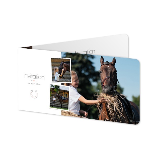 Foldede Fotokort Pano liggende runde hjørner 19,6 x 9,3 cm