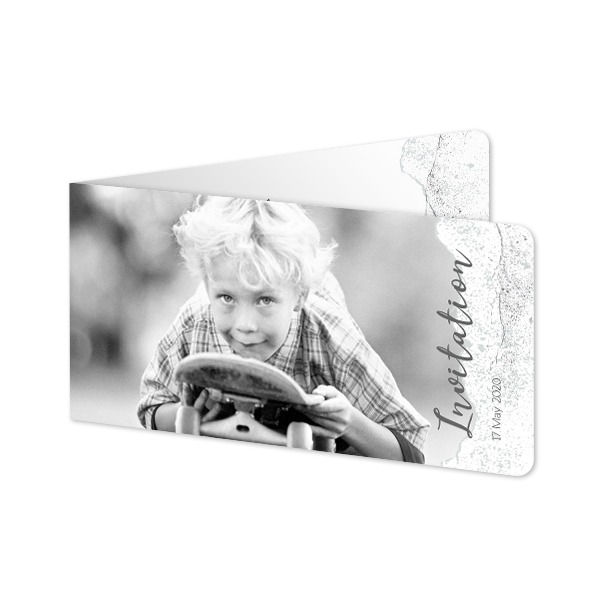 Foldede Fotokort Pano liggende runde hjørner 19,6 x 9,3 cm