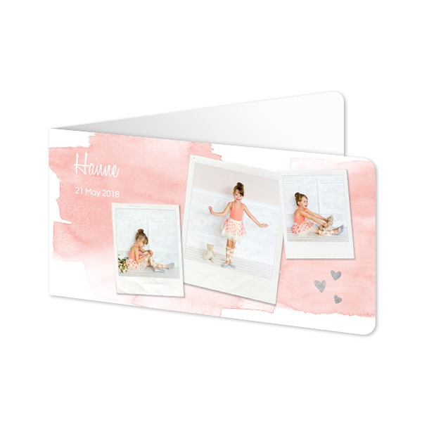 Foldede Fotokort Pano liggende runde hjørner 19,6 x 9,3 cm