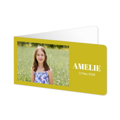 Folded Card Panoramic landscape rounded corners 19,6 x 9,3 cm