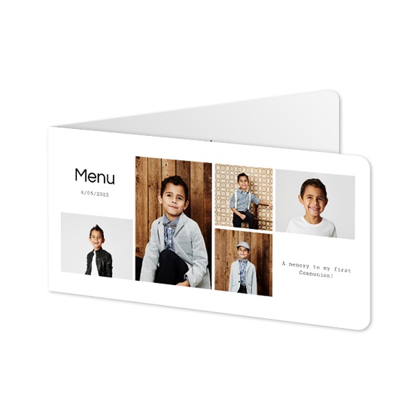 Doble Fotokort Pano liggende runde hjørner 19,6 x 9,3 cm