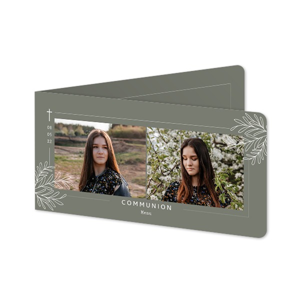 Foldede Fotokort Pano liggende runde hjørner 19,6 x 9,3 cm