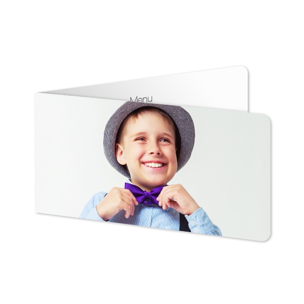 Folded Card Panoramic landscape rounded corners 19,6 x 9,3 cm Folded Card Panoramic landscape rounded corners 19,6 x 9,3 cm