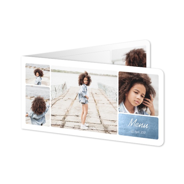 Foldede Fotokort Pano liggende runde hjørner 19,6 x 9,3 cm