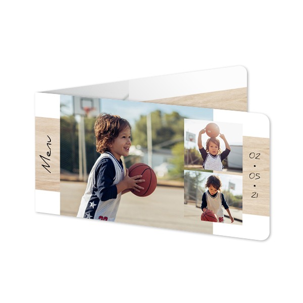Foldede Fotokort Pano liggende runde hjørner 19,6 x 9,3 cm