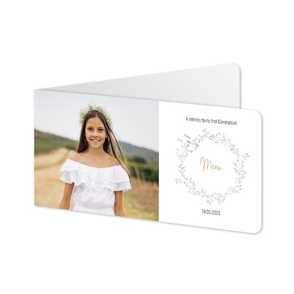 Foldede Fotokort Pano liggende runde hjørner 19,6 x 9,3 cm