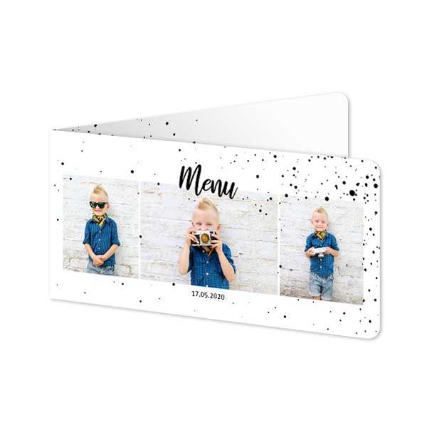 Folded Card Panoramic landscape rounded corners 19,6 x 9,3 cm