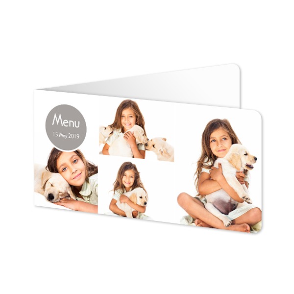 Falt-Grusskarte Pano Querformat mit abgerundeten Ecken 19,6 x 9,3 cm