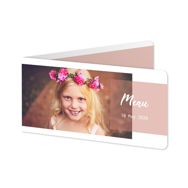 Folded Card Panoramic landscape rounded corners 19,6 x 9,3 cm Folded Card Panoramic landscape rounded corners 19,6 x 9,3 cm