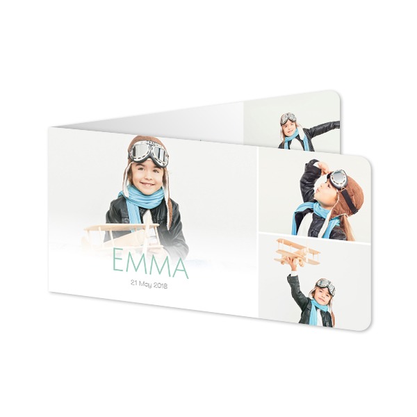 Vikta Fotokort Pano Liggande rundade hörn 19,6 x 9,3 cm