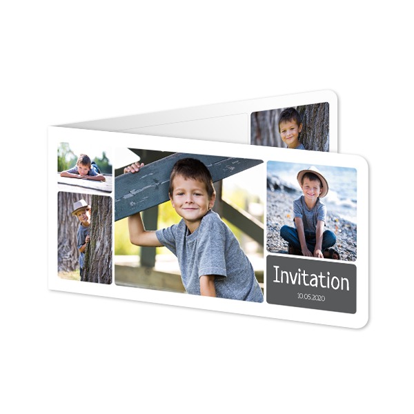 Folded Card Panoramic landscape rounded corners 19,6 x 9,3 cm Folded Card Panoramic landscape rounded corners 19,6 x 9,3 cm