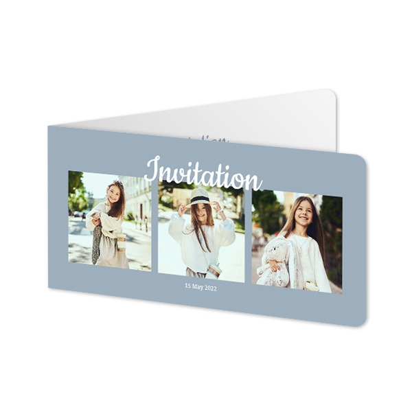 Folded Card Panoramic landscape rounded corners 19,6 x 9,3 cm Folded Card Panoramic landscape rounded corners 19,6 x 9,3 cm