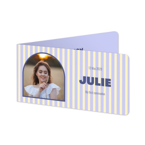 Folded Card Panoramic landscape rounded corners 19,6 x 9,3 cm