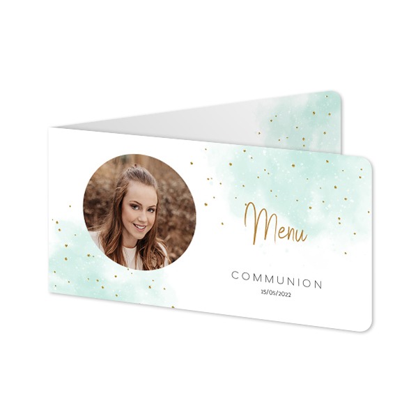 Folded Card Panoramic landscape rounded corners 19,6 x 9,3 cm