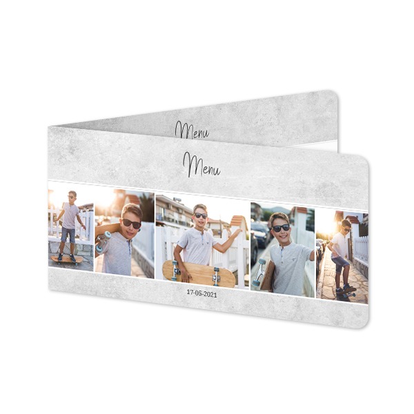 Folded Card Panoramic landscape rounded corners 19,6 x 9,3 cm Folded Card Panoramic landscape rounded corners 19,6 x 9,3 cm