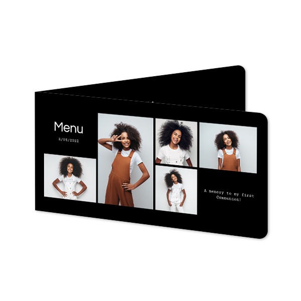 Folded Card Panoramic landscape rounded corners 19,6 x 9,3 cm Folded Card Panoramic landscape rounded corners 19,6 x 9,3 cm