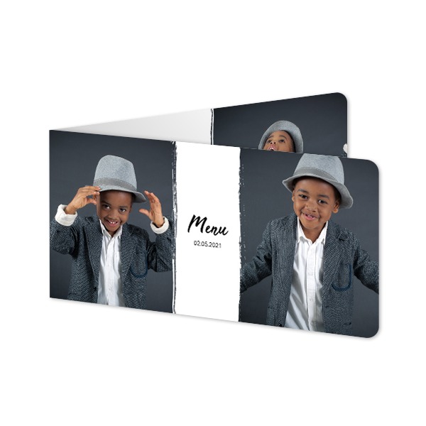 Foldede Fotokort Pano liggende runde hjørner 19,6 x 9,3 cm