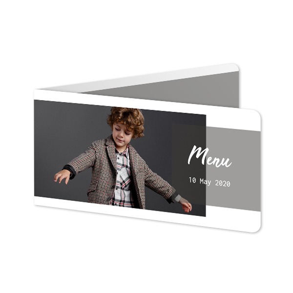 Folded Card Panoramic landscape rounded corners 19,6 x 9,3 cm Folded Card Panoramic landscape rounded corners 19,6 x 9,3 cm