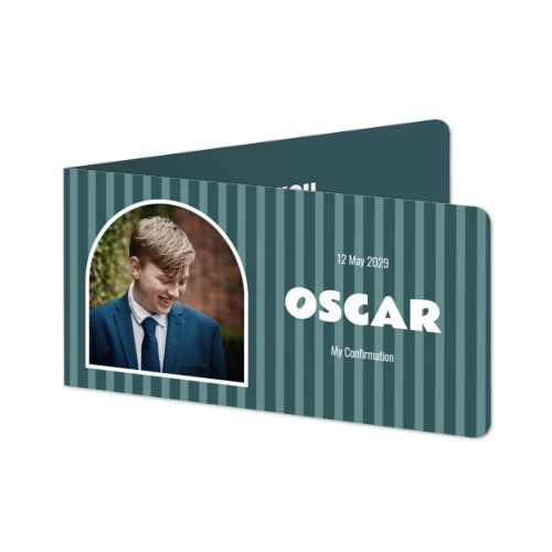 Folded Card Panoramic landscape rounded corners 19,6 x 9,3 cm