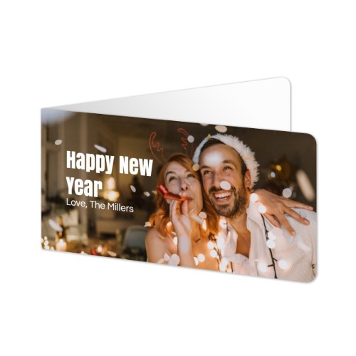 Folded Card Panoramic landscape rounded corners 19,6 x 9,3 cm