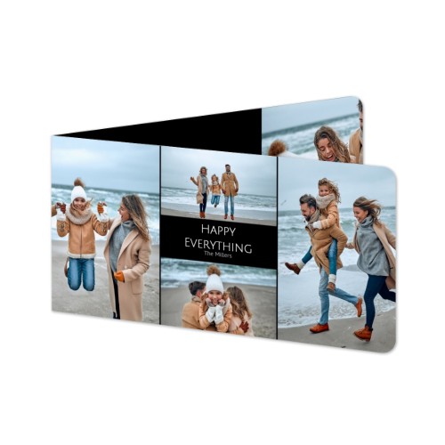 Folded Card Panoramic landscape rounded corners 19,6 x 9,3 cm