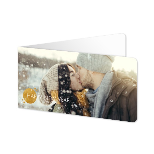 Folded Card Panoramic landscape rounded corners 19,6 x 9,3 cm