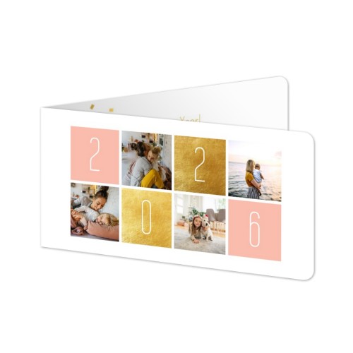 Folded Card Panoramic landscape rounded corners 19,6 x 9,3 cm