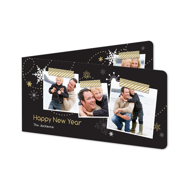 Folded Card Panoramic landscape rounded corners 19,6 x 9,3 cm