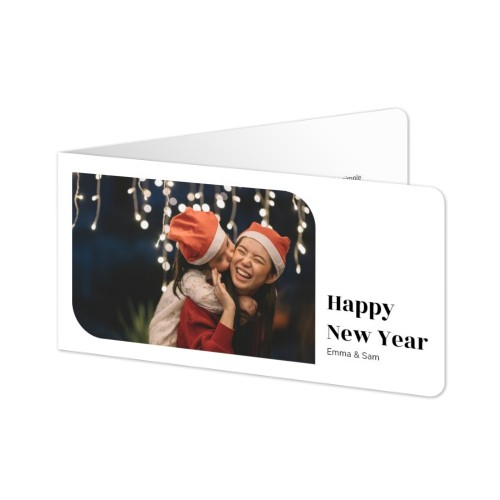 Gevouwen Kaart Panorama liggend met ronde hoeken 19,6 x 9,3 cm