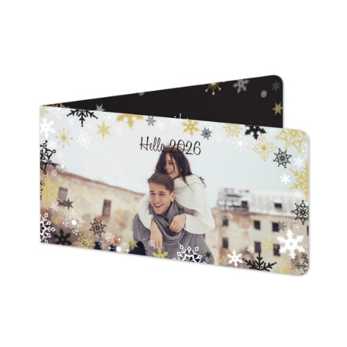 Folded Card Panoramic landscape rounded corners 19,6 x 9,3 cm Folded Card Panoramic landscape rounded corners 19,6 x 9,3 cm