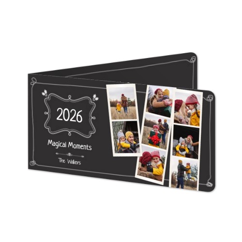 Folded Card Panoramic landscape rounded corners 19,6 x 9,3 cm