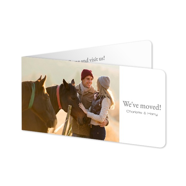 Doble Fotokort Pano liggende runde hjørner 19,6 x 9,3 cm