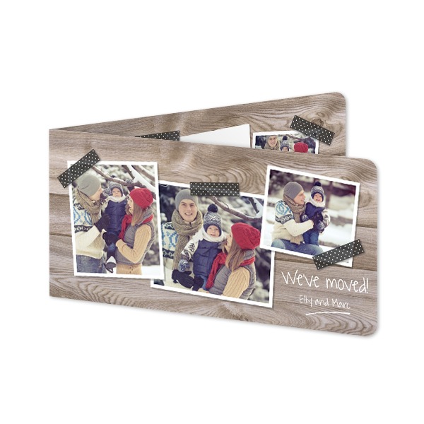 Falt-Grusskarte Pano Querformat mit abgerundeten Ecken 19,6 x 9,3 cm