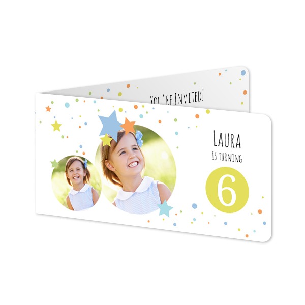 Folded Card Panoramic landscape rounded corners 19,6 x 9,3 cm Folded Card Panoramic landscape rounded corners 19,6 x 9,3 cm