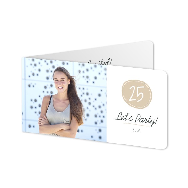 Faire-part 2 volets Pano paysage coins arrondis 19,6 x 9,3 cm