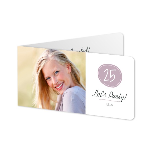Folded Card Panoramic landscape rounded corners 19,6 x 9,3 cm Folded Card Panoramic landscape rounded corners 19,6 x 9,3 cm
