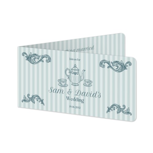 Falt-Grusskarte Pano Querformat mit abgerundeten Ecken 19,6 x 9,3 cm