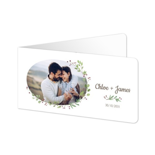 Folded Card Panoramic landscape rounded corners 19,6 x 9,3 cm Folded Card Panoramic landscape rounded corners 19,6 x 9,3 cm