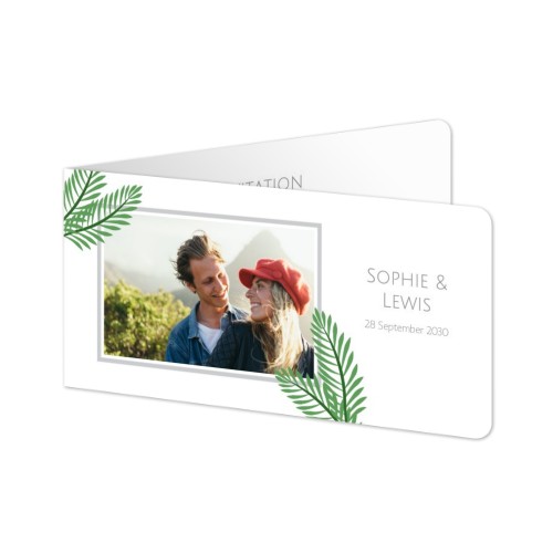 Folded Card Panoramic landscape rounded corners 19,6 x 9,3 cm